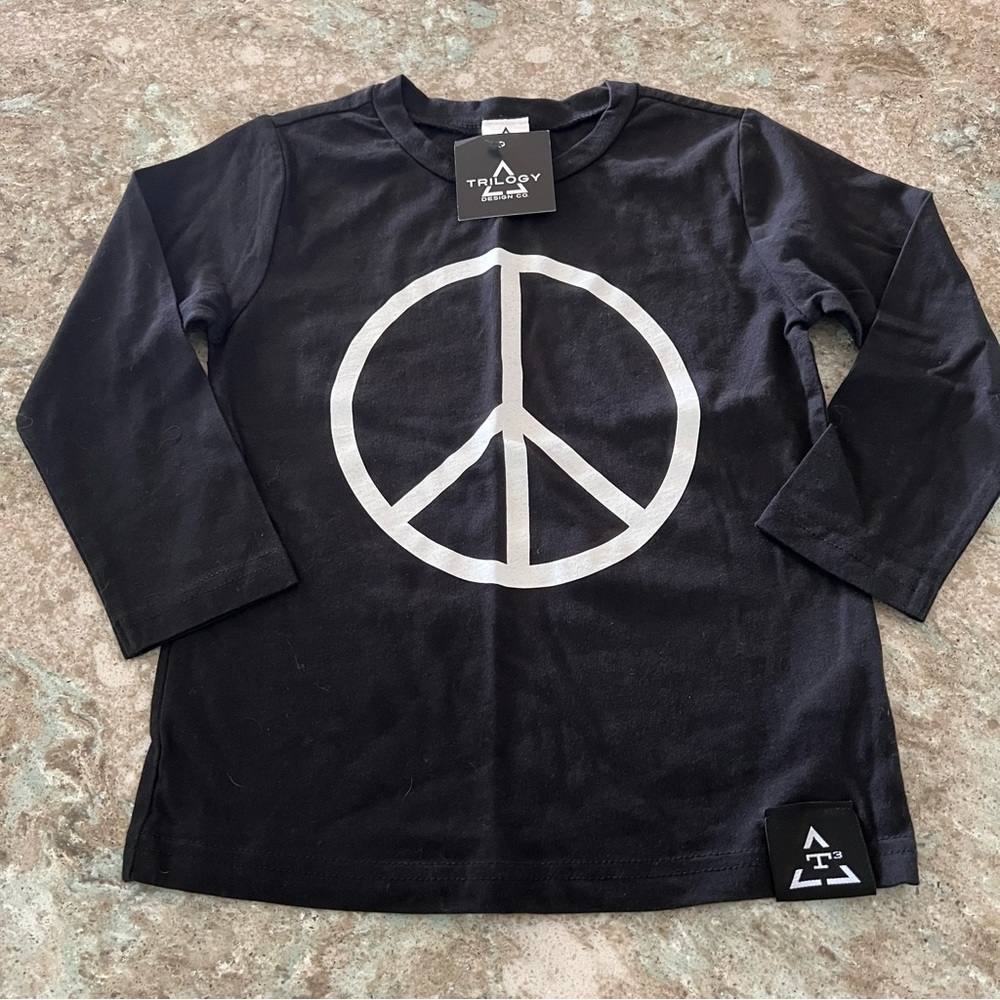 Trilogy Master Peace Long Sleeve Tee 3T NWT